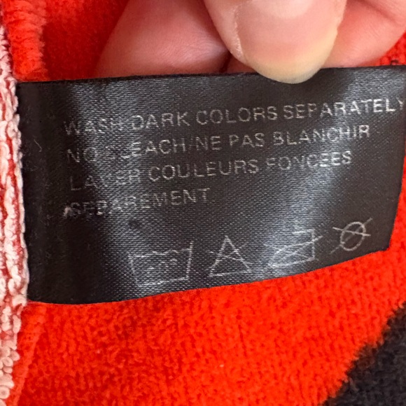 Vintage June Sobel Beach Towel Cat Exercise 57”x32” Red 80s Yoga - Picture 13 of 13